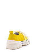 Women's Suede Leather Sneaker | Derimod