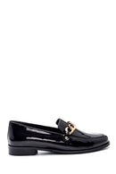Kadın Deri Rugan Zincir Detaylı Loafer | Derimod