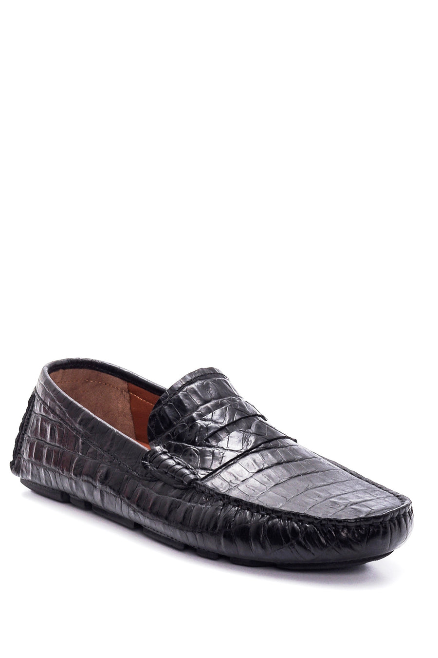 Men's Leather Crocodile Loafer