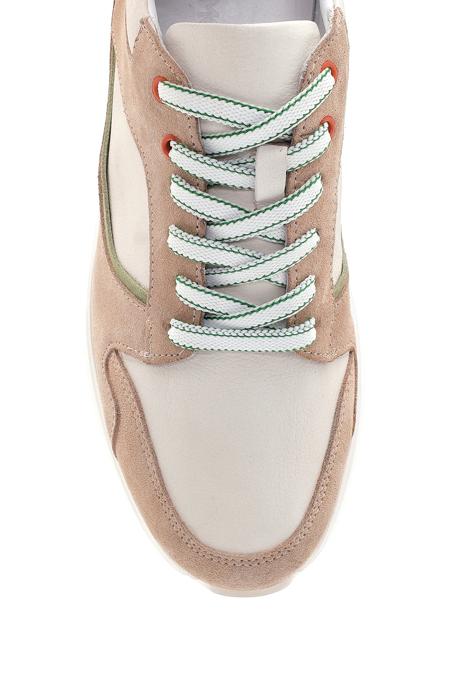 Men's Beige Leather Sneaker