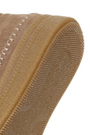 Woman Mink Zip Closure Thick-Soled Suede Teddy Boots | Derimod