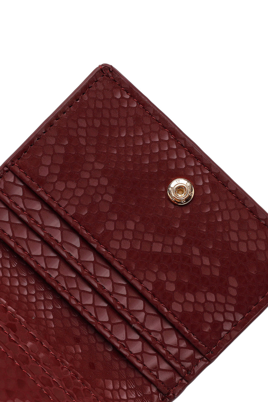 Women's Claret Red Printed Wallet