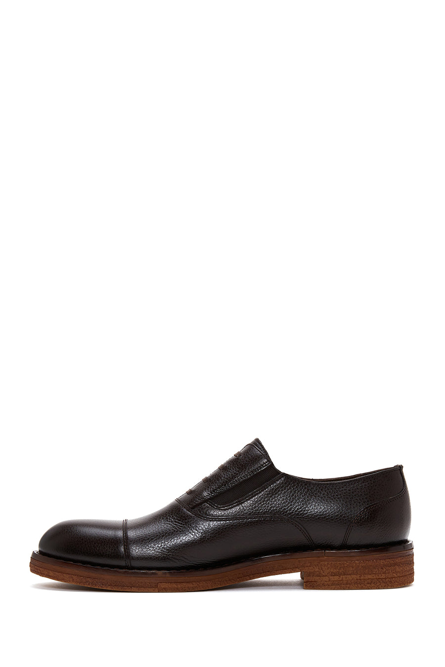 Men's Brown Lace-up Leather Casual Shoes