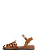 Woman Taba Buckled Leather Bodrum Sandal | Derimod