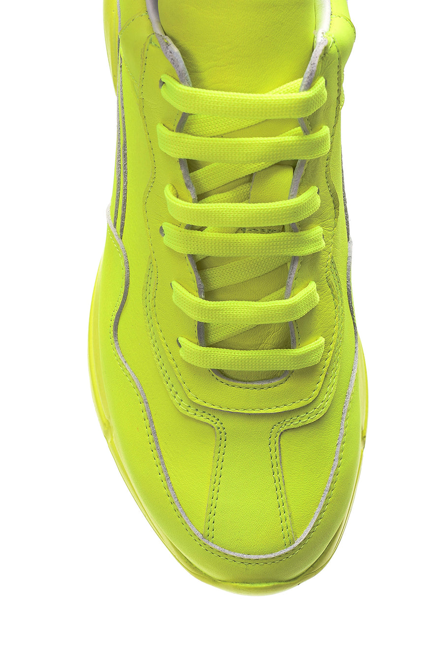 Kadın Yüksek Tabanlı Deri Sneaker