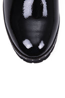 Women's Patent Leather Shoes with Staple Detail | Derimod