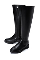 Women's Black Zippered Boots | Derimod