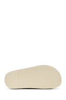 Women's Beige Strappy Suede Leather Sandals | Derimod