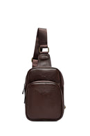 Men's Brown Mini Crossbody Bag | Derimod