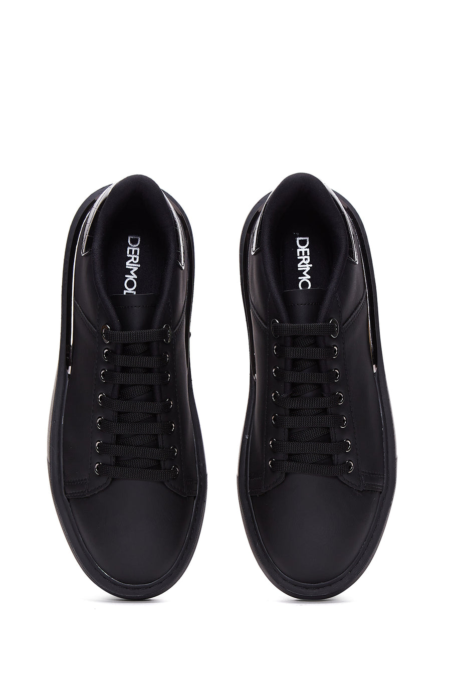 Erkek Siyah Kalın Tabanlı Sneaker