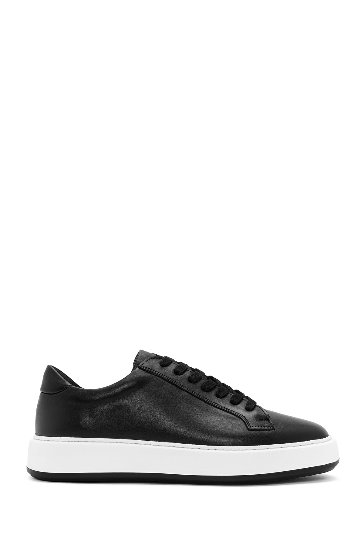 Men's Black Lace-up Leather Sneaker 24WFD630718 | Derimod