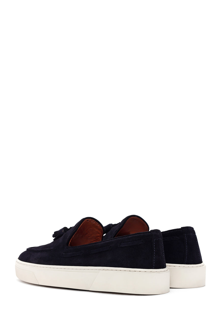 Derimod Fly Men's Navy Blue Suede Leather Casual Loafer