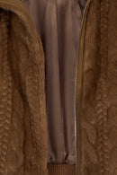 Aspen Woman Brown Teddy Jacket | Derimod