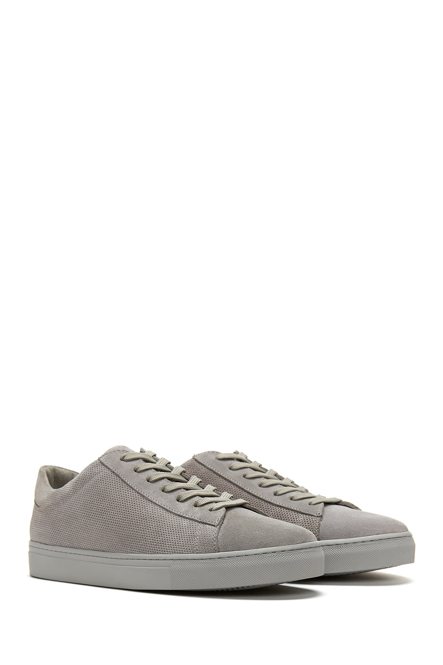 Men's Gray Leather Suede Sneaker