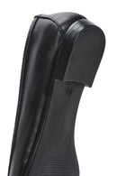 Women's Black Bowknot Leather Ballerinas | Derimod
