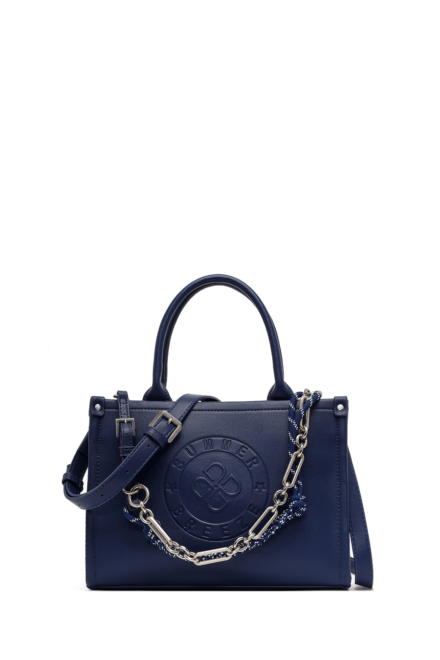 Woman Navy Printed Long-Strap Shoulder Bag 26SBD252718 | Derimod