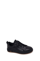 Male Black Lace-Up Leather Sneaker | Derimod