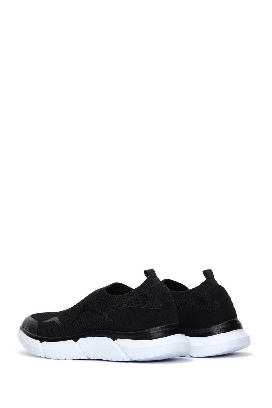 Women's Black Fabric Sneaker