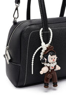 Women's Black Long Strap Charm Handbag | Derimod