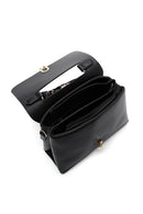Women's Black Long Strap Handbag with Accessory Detail | Derimod
