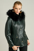 Diva Women's Leather Jacket | Derimod