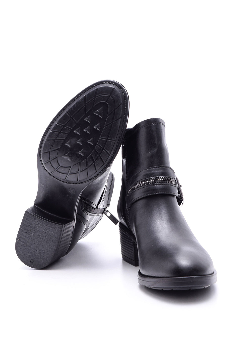 Women's Buckle Detailed Boots