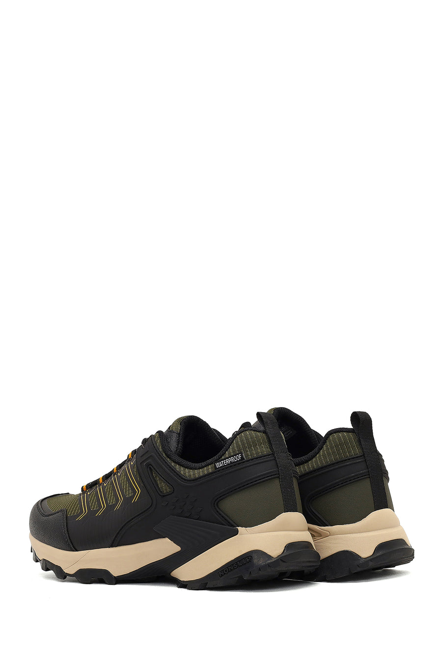 Derimod Dry Men's Khaki Lace-Up Waterproof Outdoor Shoes