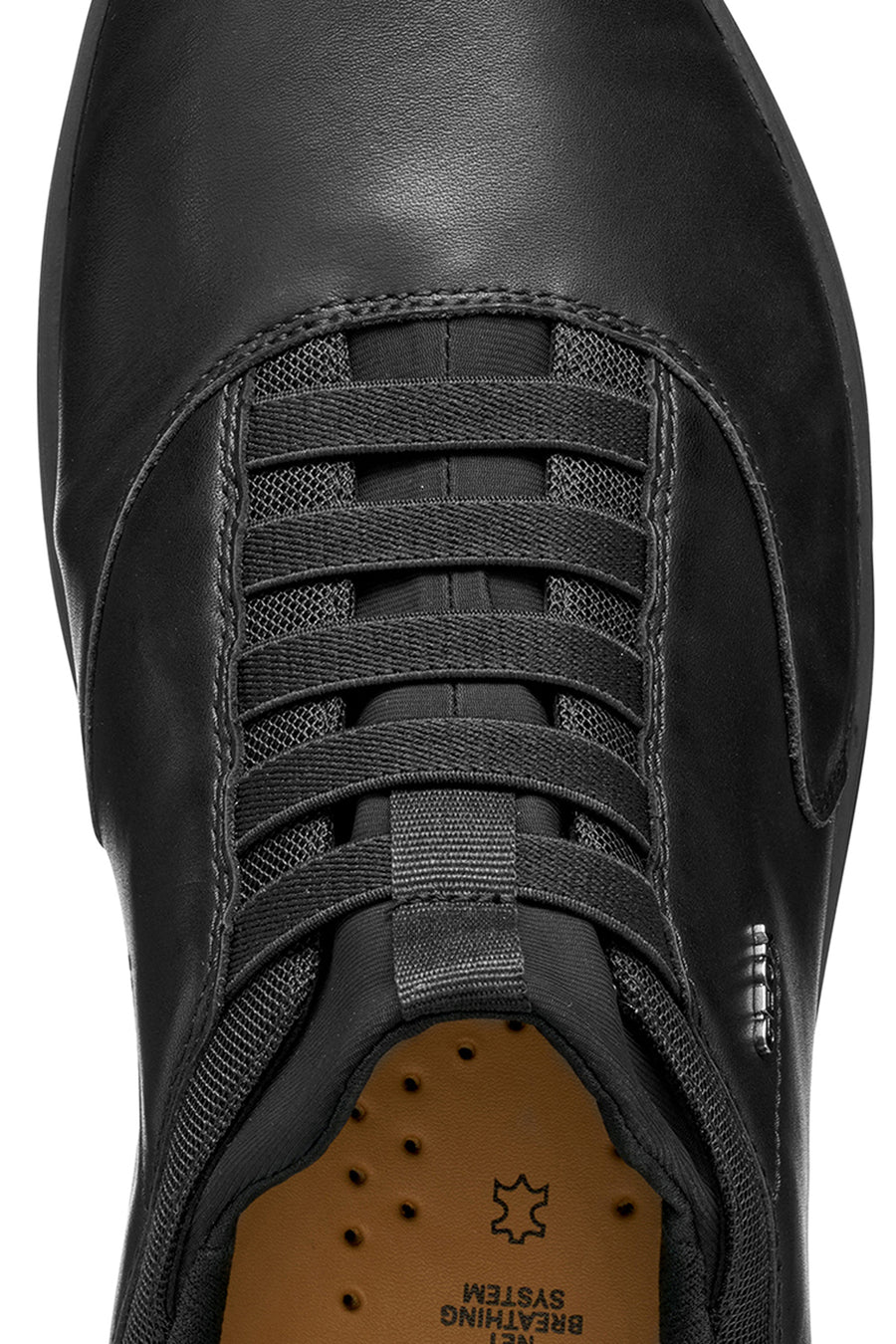 Geox Men Black U Nebula 2.0 Plus Lace-Up Leather Casual Shoes