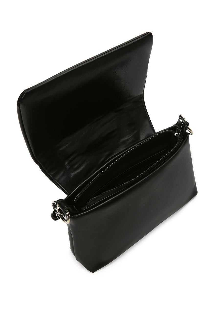 Women's Black Chain Strap Crossbody Bag