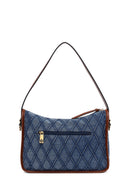 Woman Blue Jean Fabric Long-Strap Shoulder Bag | Derimod