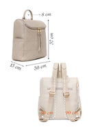 Woman Gray Patterned Backpack | Derimod