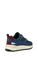 Geox Erkek Lacivert U Spherıca 4X4 B Abx C - Suede Bağcıklı Kalın Tabanlı Kumaş Sneaker | Derimod