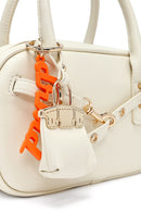 Women's Cream Long Strap Accessory Mini Handbag | Derimod