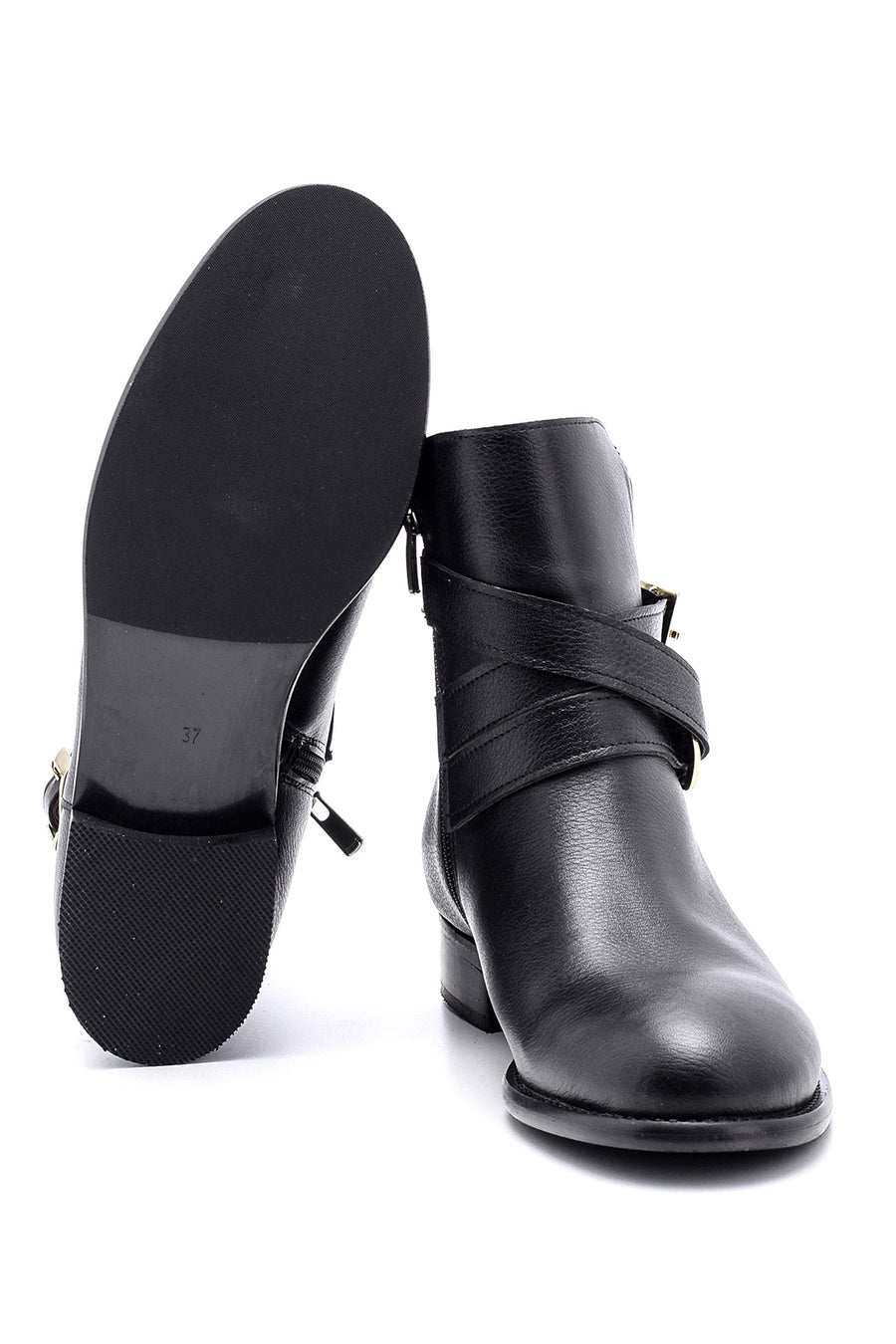 Women's Buckle Detailed Boots