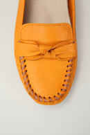 Yellow Women's Leather Loafer | Derimod