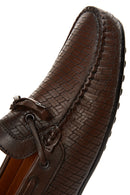 Men's Leather Printed Loafer | Derimod