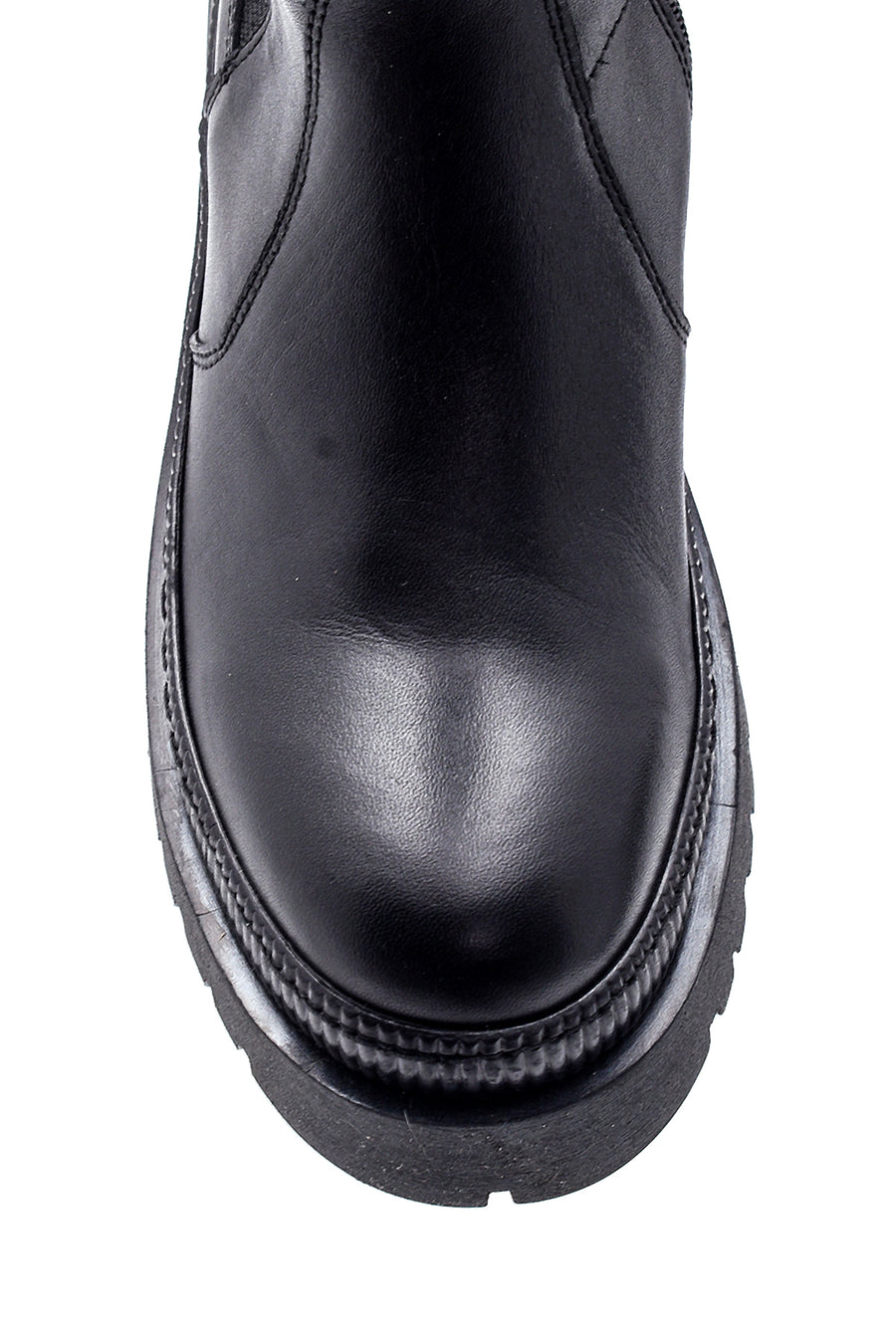 Women's Leather Zippered Boots