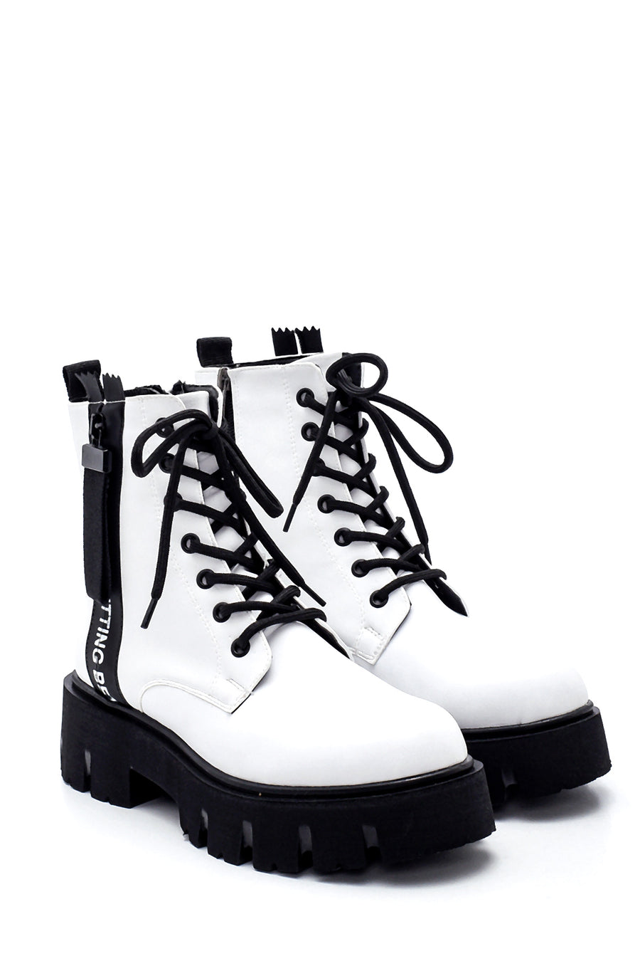 Women's Thick Soled Zippered Boots