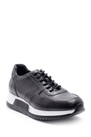 Men's Crocodile Pattern Detailed Leather Sneaker | Derimod