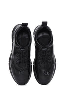 Men's Black Leather Casual Sneaker | Derimod