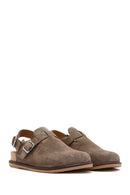 Women's Mink Back Tie Suede Leather Sandals | Derimod