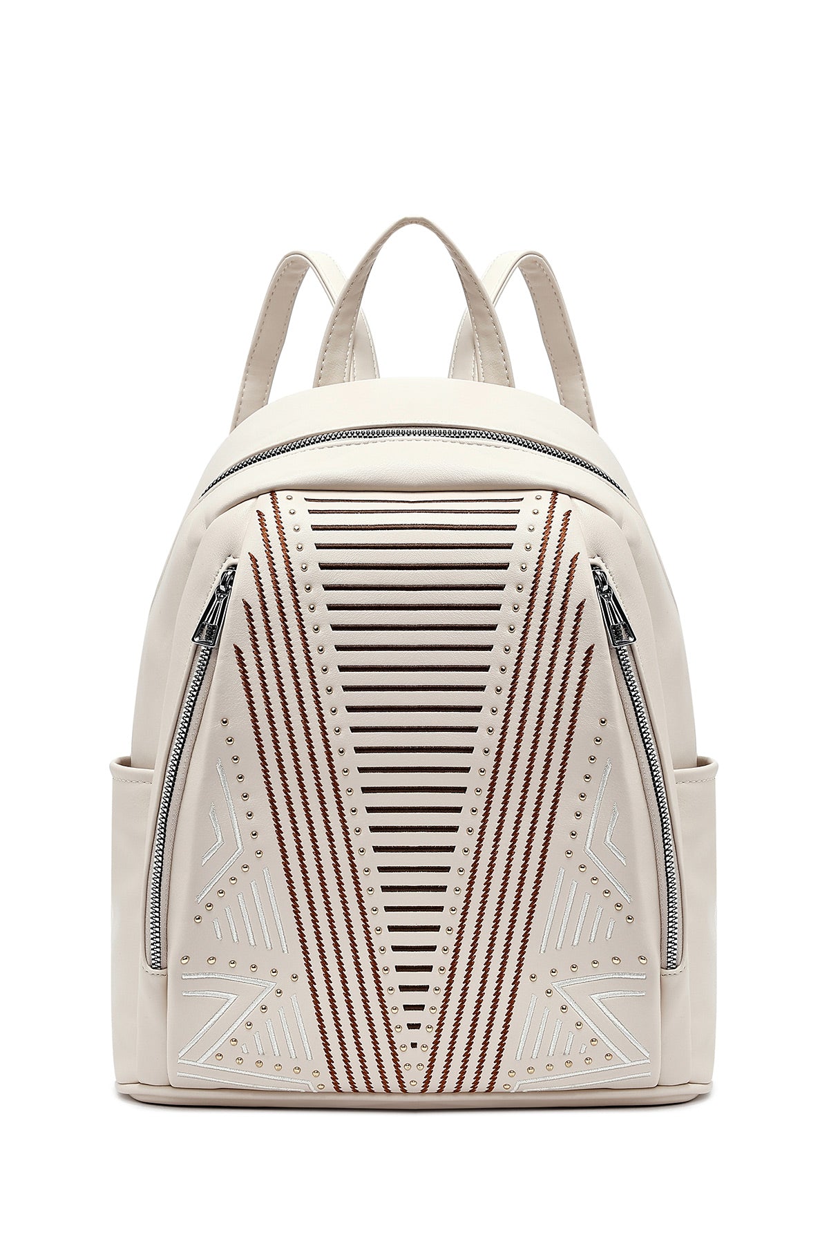 Women's Cream Printed Backpack 25SBD265026 | Derimod