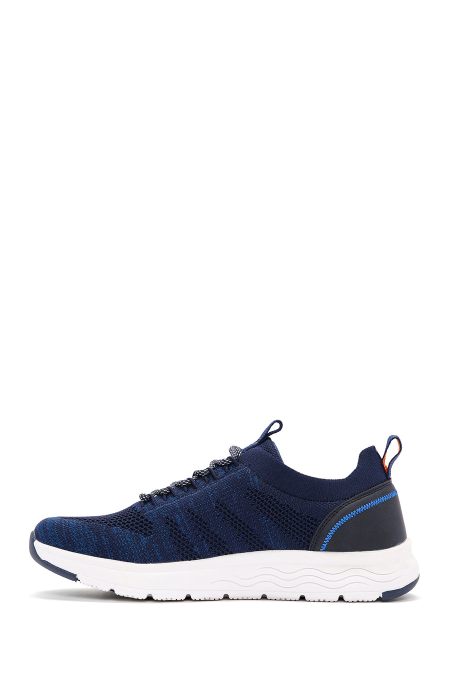 Derimod Zero Men's Navy Blue Lace-Up Thick Soled Fabric Sneaker