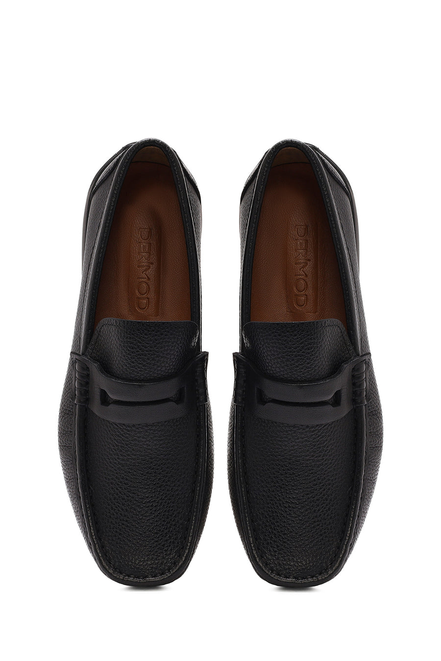 Erkek Siyah Deri Casual Loafer
