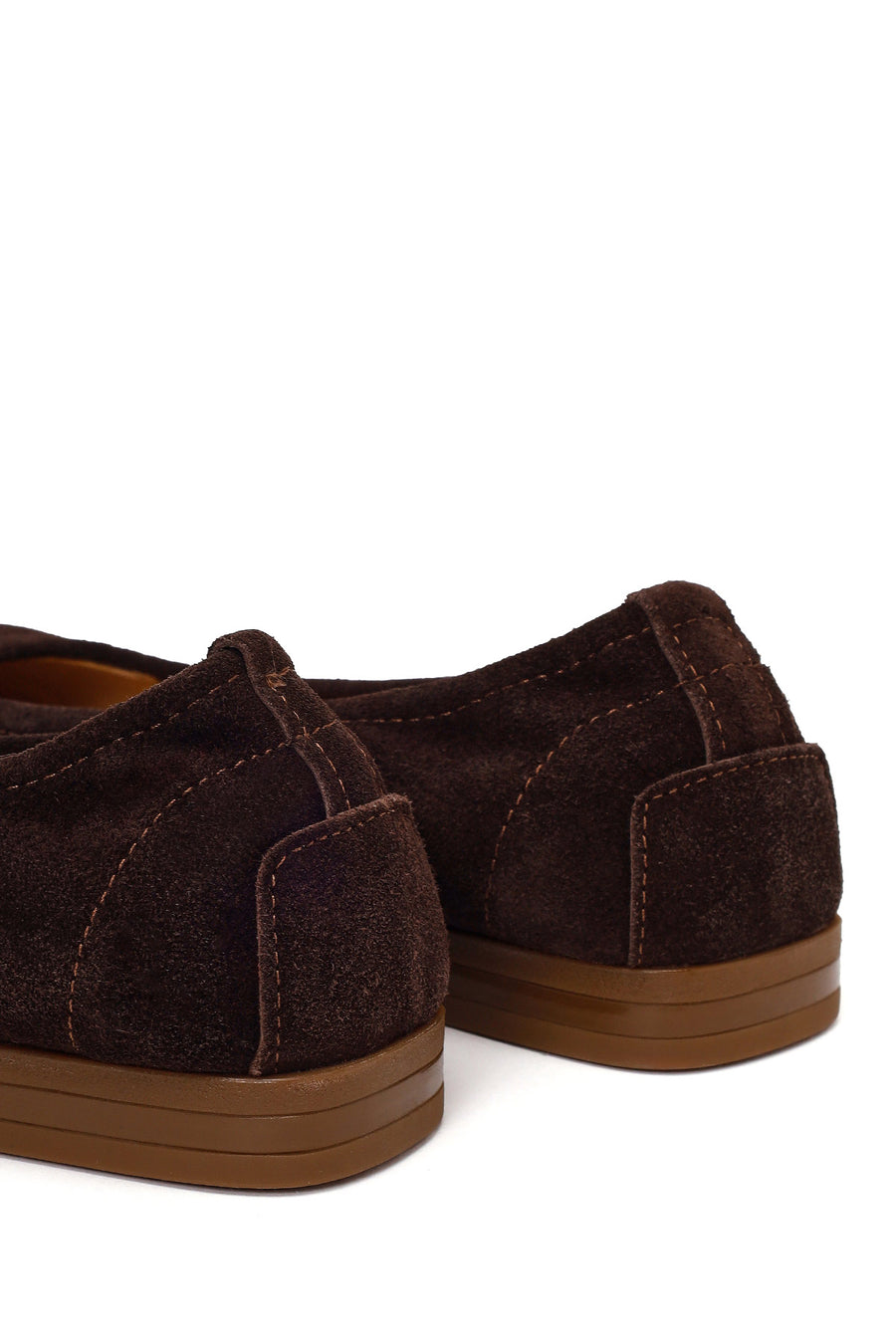 Woman Brown Suede Leather Ballet Flat