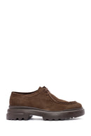 Male Brown Lace-up Suede Casual Shoes | Derimod