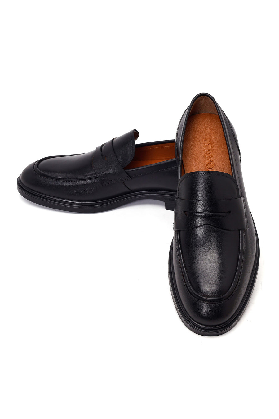Erkek Siyah Deri Casual Loafer