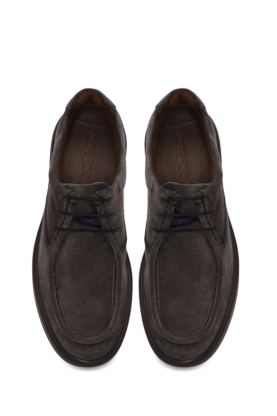 Male Anthracite Lace-up Suede Casual Shoes