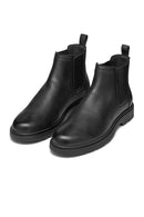 Geox Men's Black Spherica Ec1 Leather Chelsea Boots | Derimod