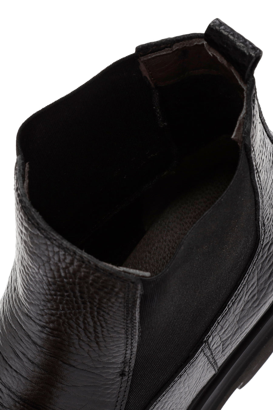 Men's Black Leather Casual Chelsea Boots